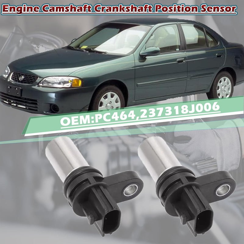 TINGYINGDA 2Pcs Engine Cam/Crankshaft Position Sensor ‎PC464 Compatible with Nissan 02-06 Altima / 05-18 Frontier / 09-12 NP300 / 02-06 Sentra / 04-08 Urvan / 02-08 X-Trail - Compatible with Suzuki 09-12 Equator - Image 4